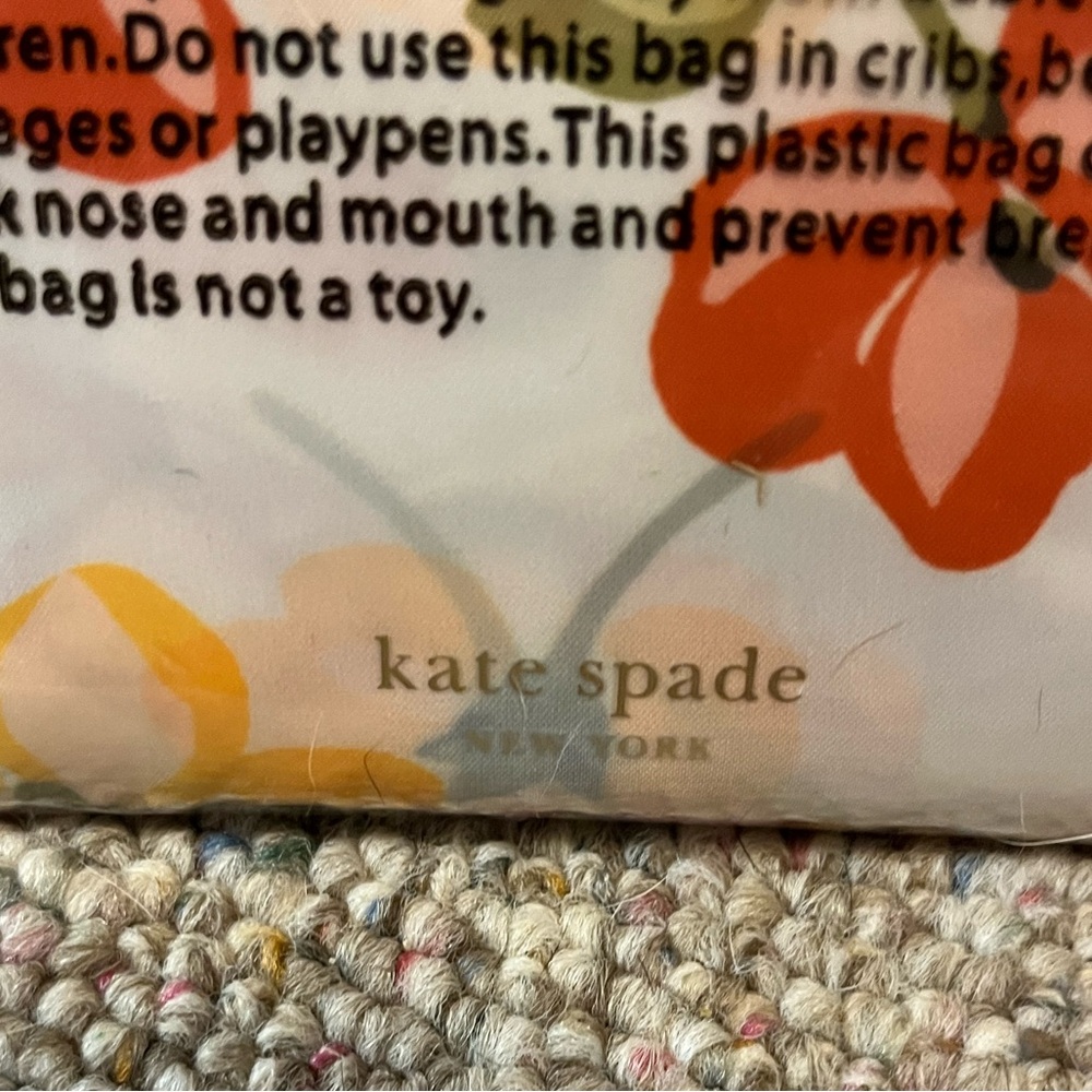 🆕 Kate Spade Spring Pansies Reusable Shopper Tote - Picture 8 of 8